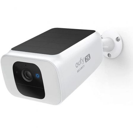 Anker Eufy Spotlight Cam Solar - Cámara de Seguridad Exterior 2K con Panel Solar